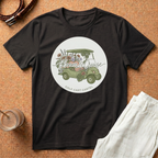 Golf Cart Cruise T-Shirt — Retro Floral Golf Cart Graphic Tee