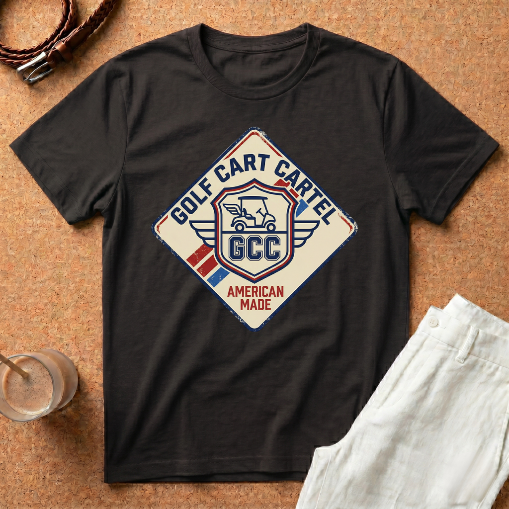 Golf Cart Cartel T-Shirt – Vintage American Made Golf Tee