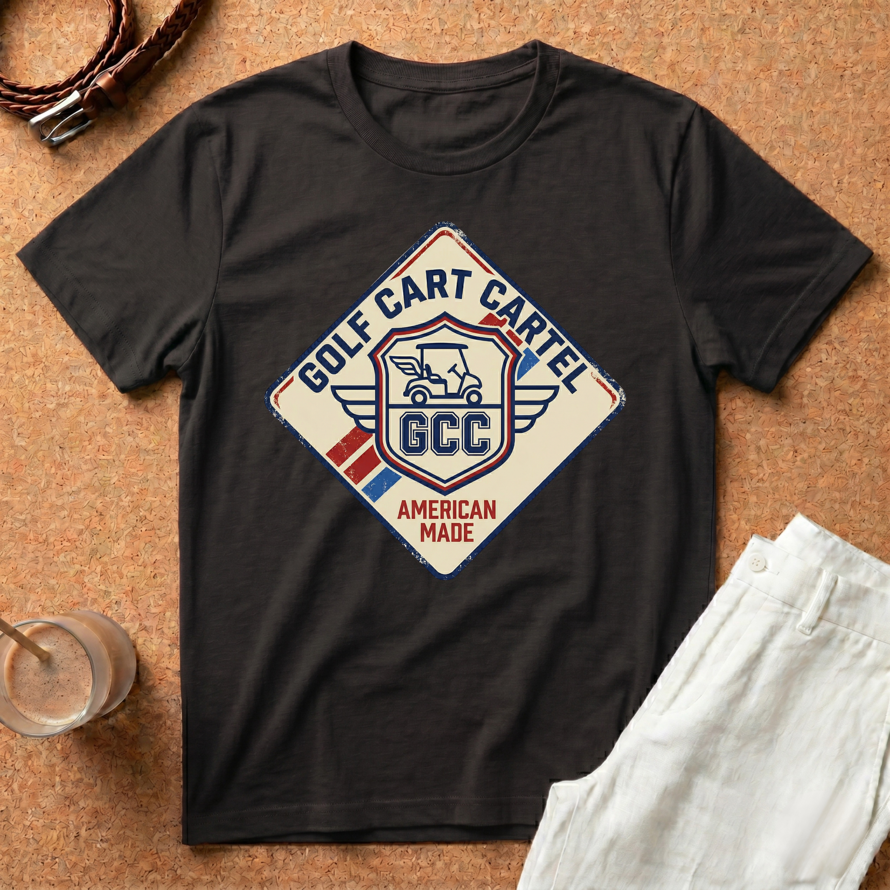 Golf Cart Cartel T-Shirt – Vintage American Made Golf Tee