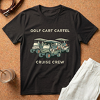 Golf Cart Crew T-Shirt — "Golf Cart Cartel" Vintage Cruise Crew Tee