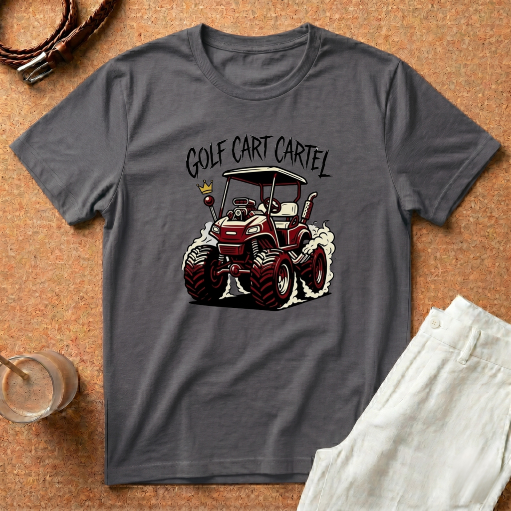 Golf Cart Cartel T-Shirt – Off-Road Golfing Graphic Tee