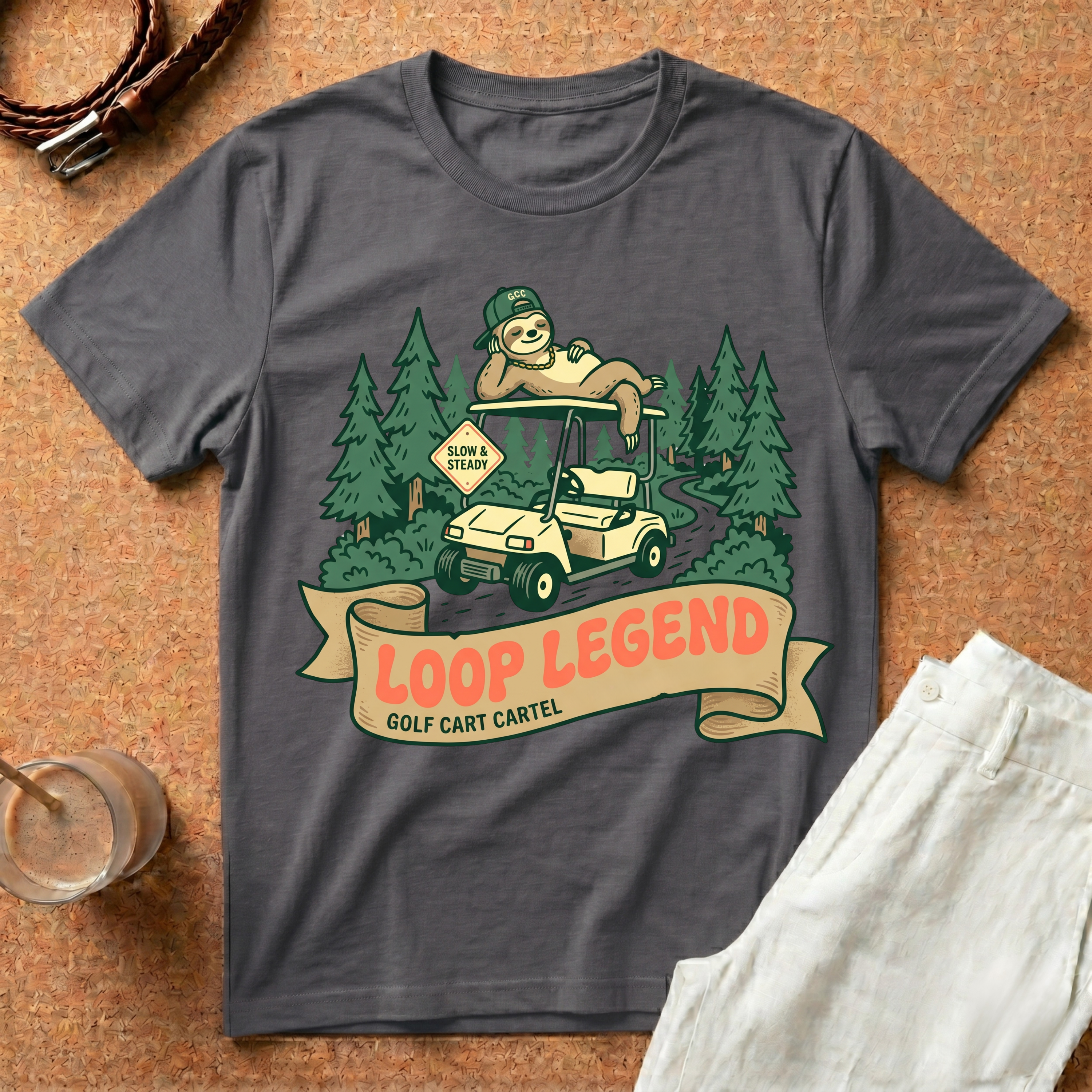 Loop Legend Golf Cart T-Shirt — Funny Mini Golf / Putting Course Shirt
