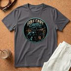 Golf Cart Cartel T-Shirt – Retro Nighttime Driving Graphic Tee