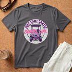 Golf Cart Cartel "Cartel Life" T-Shirt — Retro Pink Golf Cart Tee