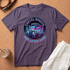 Cartel Nights Golf Cart T‑Shirt — "Ride After Dark" Retro Neon