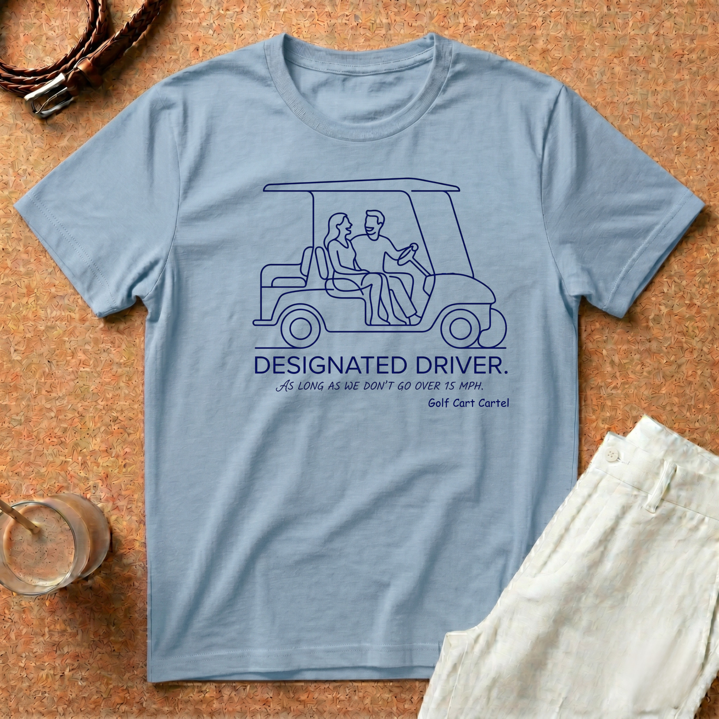 Designated Driver T-Shirt – Golf Cart Cartel