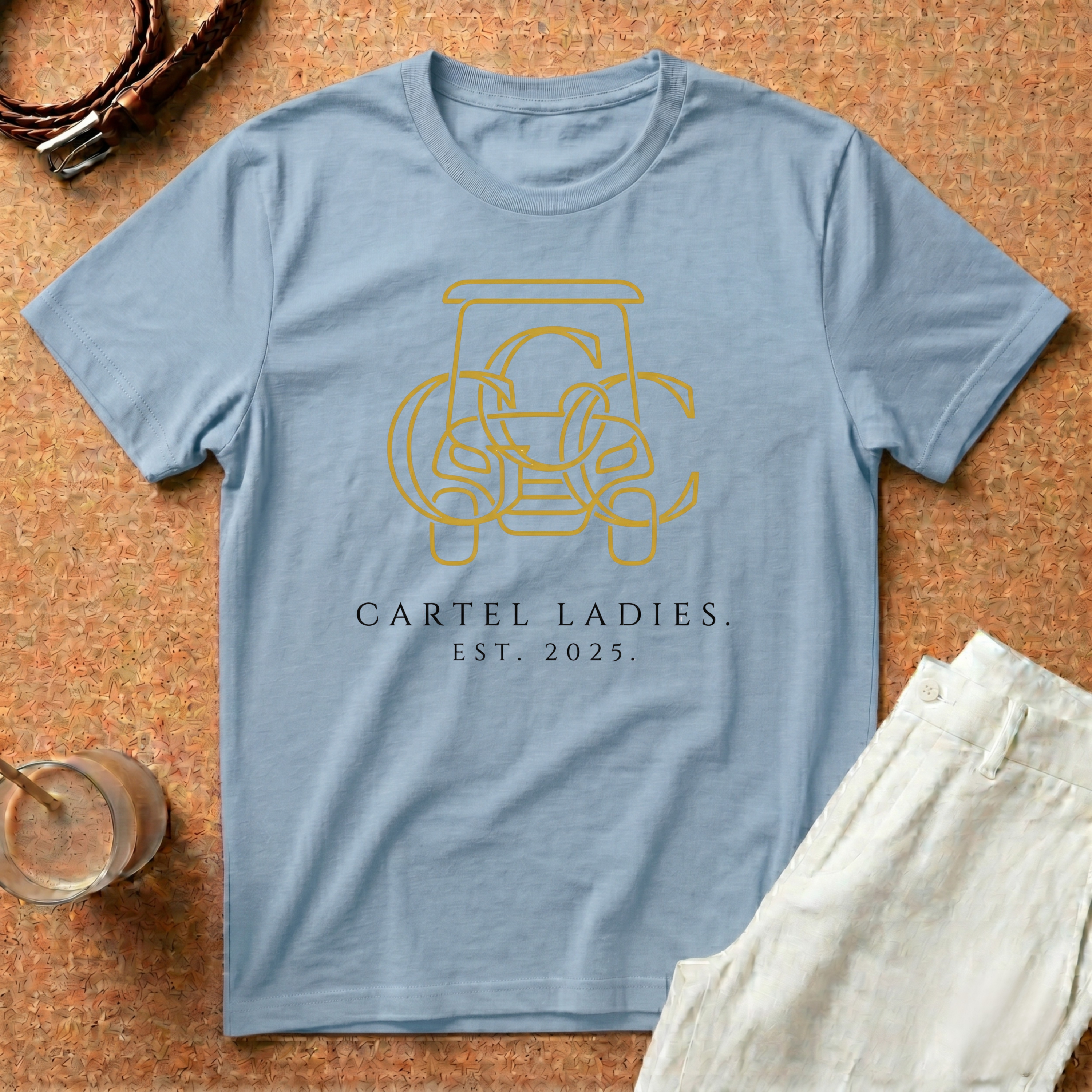 Cartel Ladies Est. 2025 T-Shirt- Golf Cart Cartel Tee
