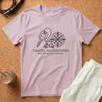 Cartel Adventures T-Shirt – 'Exploring the Everyday' Compass & Keys Travel Tee