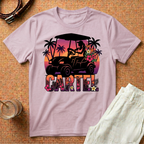 Cartel Golf Cart Sunset T-Shirt — Tropical Palm Beach Vibes
