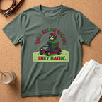 They See Me Rollin' They Hatin' T-Shirt — Funny Golf Cart Bear Graphic Tee