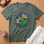 Golf Cart Cartel T‑Shirt — Patriotic American Flag Off‑Road Golf Cart Tee