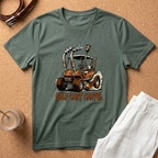 Golf Cart Cartel T-Shirt – Retro Smoking Golf Cart Graphic Tee