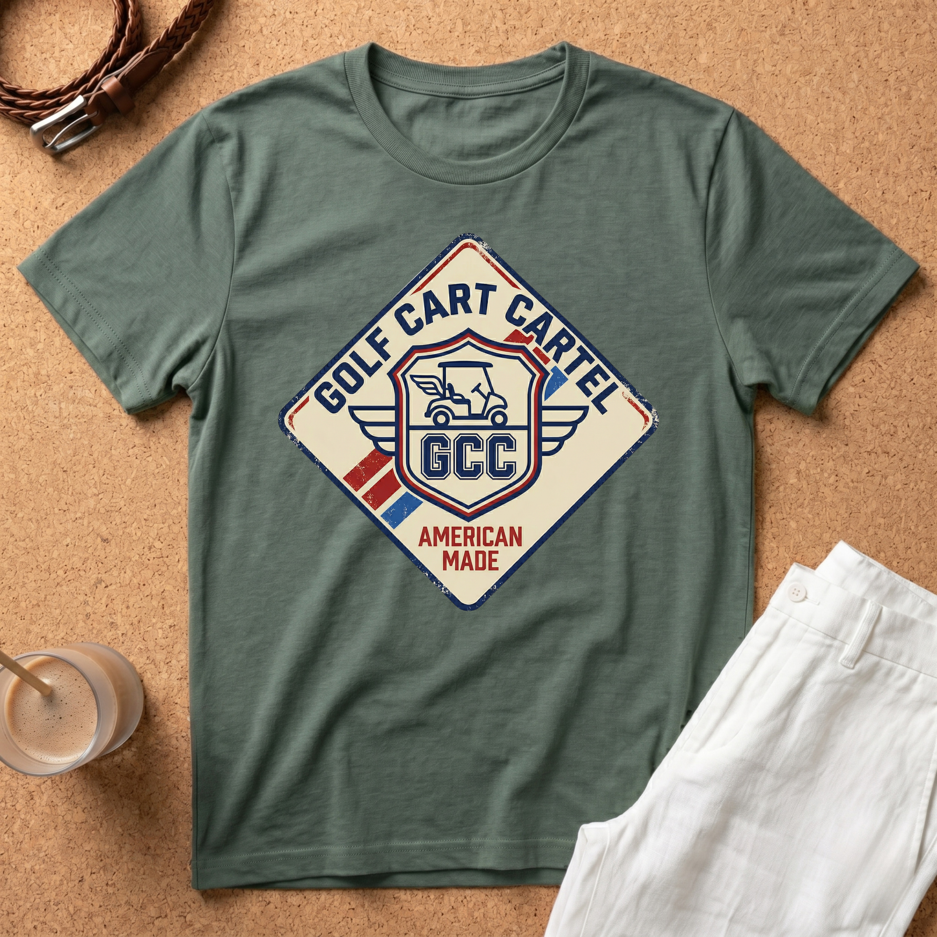 Golf Cart Cartel T-Shirt – Vintage American Made Golf Tee