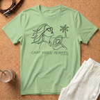 Coastal Vibes T-Shirt — 'Coast Vibes, Always' Line Art Beach Tee