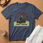They See Me Rollin' They Hatin' T-Shirt — Funny Golf Cart Bear Graphic Tee