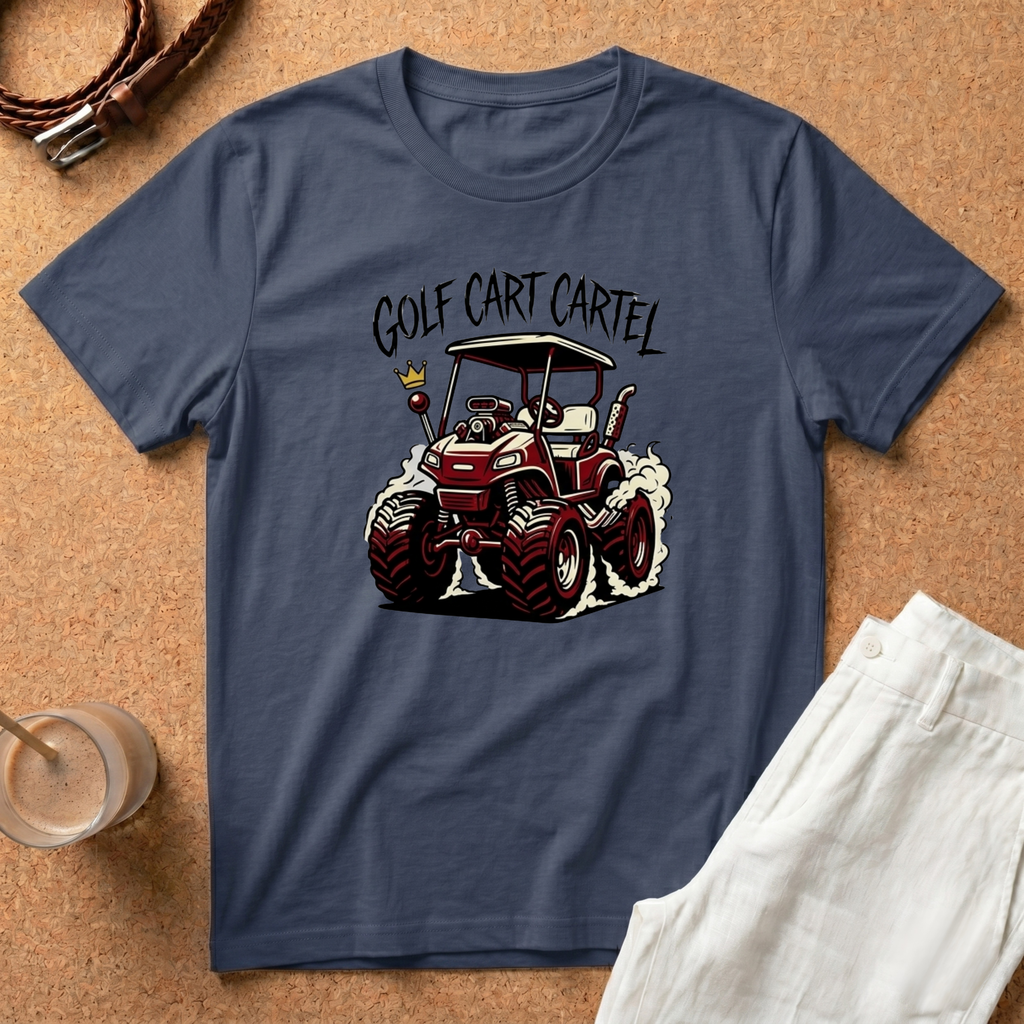 Golf Cart Cartel T-Shirt – Off-Road Golfing Graphic Tee