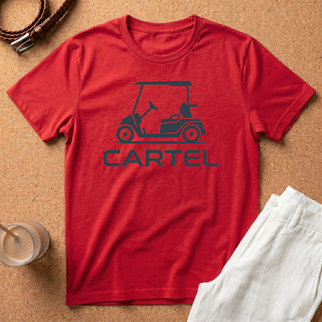 Golf Cart 'Cartel' T‑Shirt — Retro Golfing Crew T-Shirt