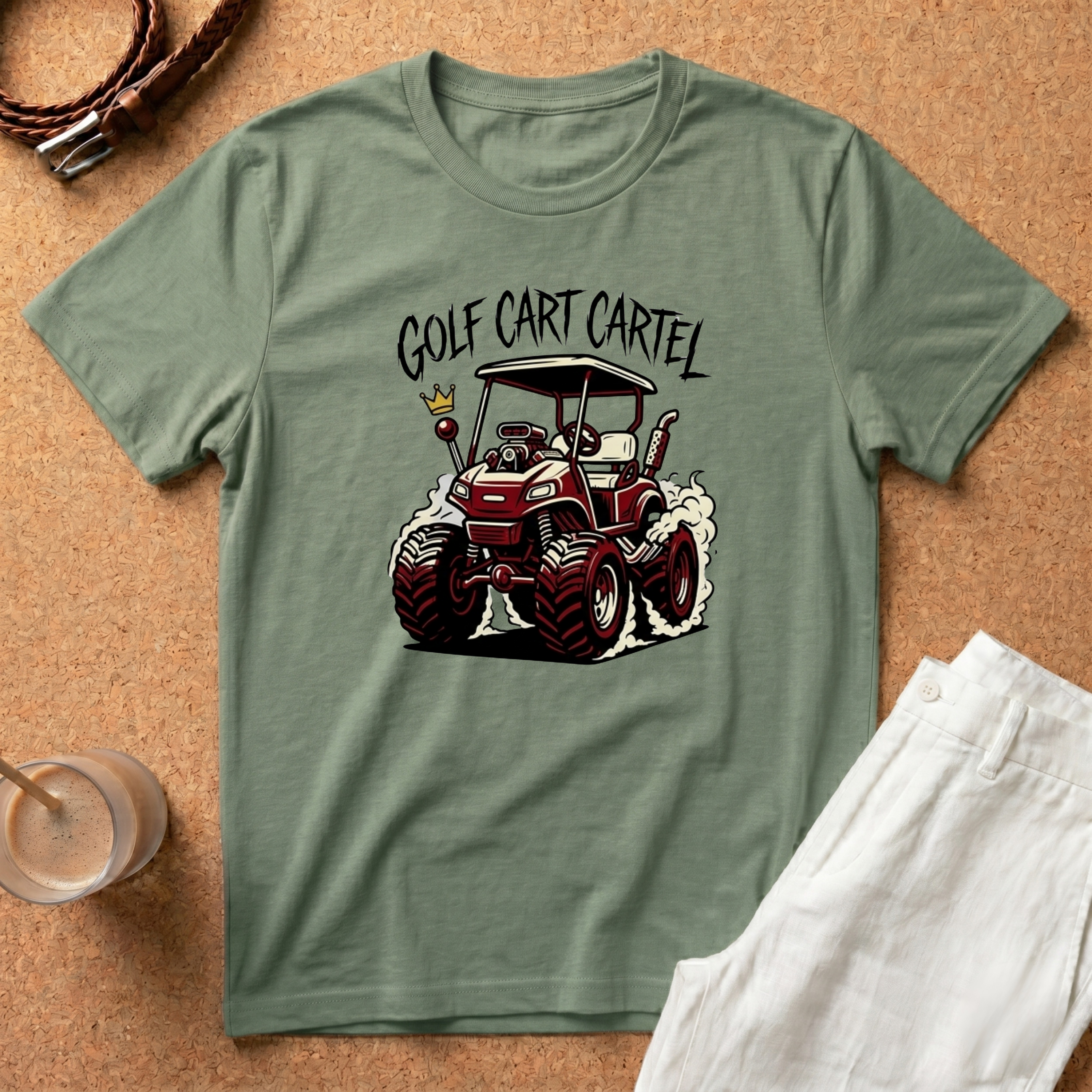 Golf Cart Cartel T-Shirt – Off-Road Golfing Graphic Tee