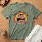 Golf Cart Cartel "Cartel Queen" T-Shirt — Retro Golf Cart Tee for Women & Golfers