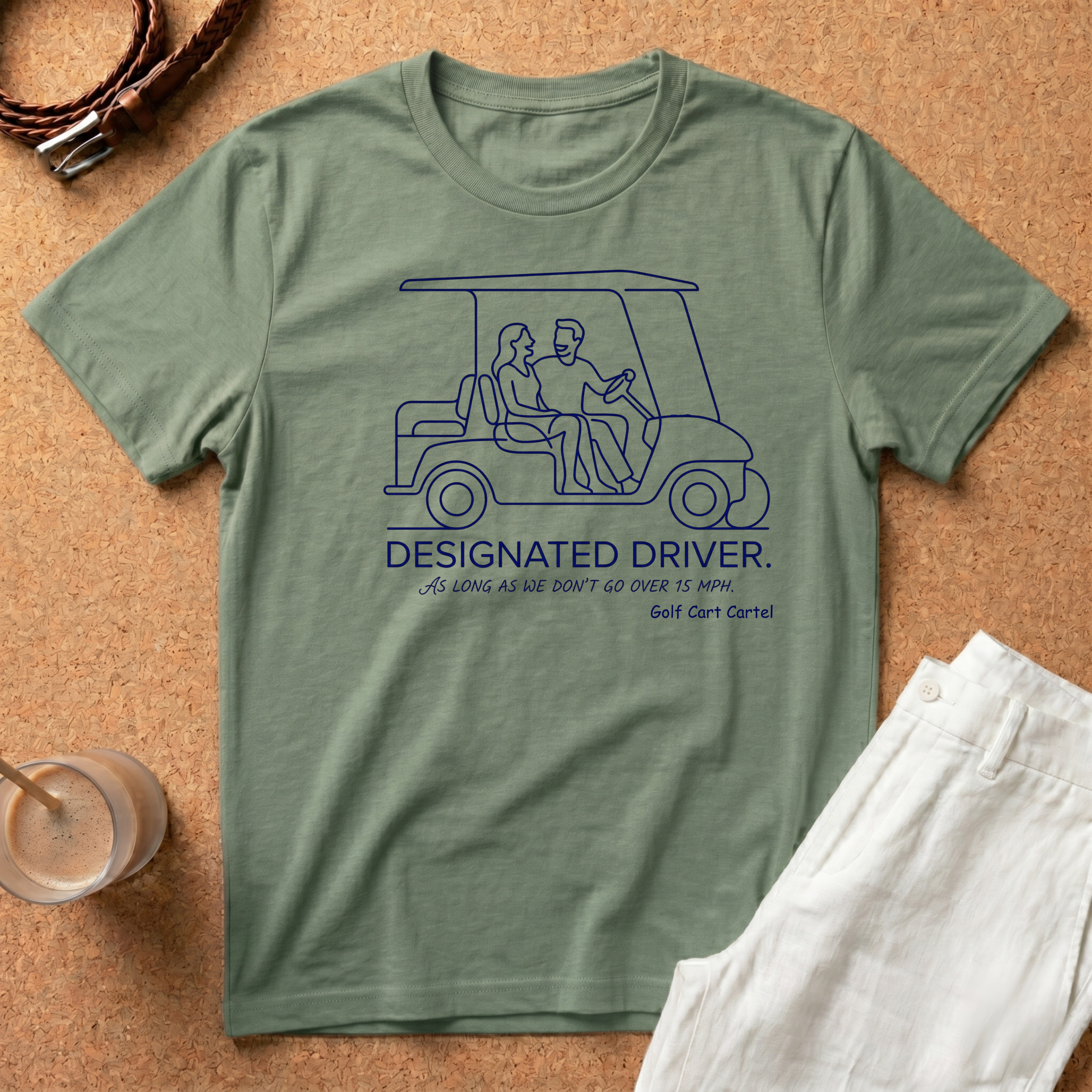 Designated Driver T-Shirt – Golf Cart Cartel