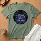 T-Shirt - 'No Meetings Just Rides' Neon Golf Cart Crew Tee