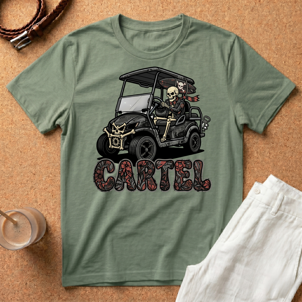 Cartel Golf Cart T-Shirt — Funny Off-Roading Club Tee