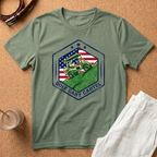 Golf Cart Cartel T‑Shirt — Patriotic American Flag Off‑Road Golf Cart Tee