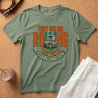 Golf T-Shirt — "They See Me Rolling They Hatin'" Golf Cart Crew Shirt