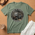 Built Not Bought Golf Cart T-Shirt — Vintage Custom Golf Cart Mechanic Tee