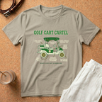Golf Cart Cartel T-Shirt — Retro Golf Cart Graphic Tee