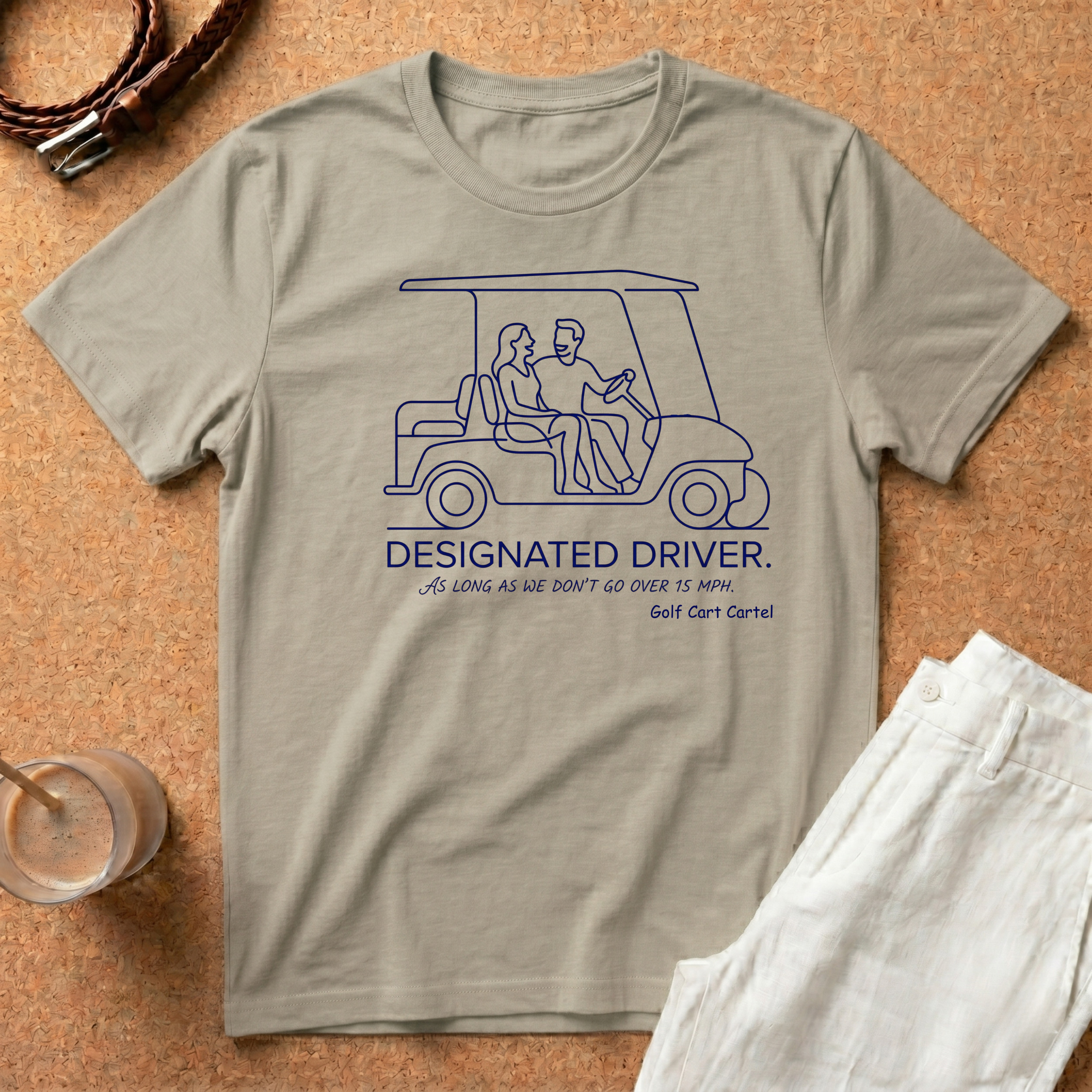 Designated Driver T-Shirt – Golf Cart Cartel