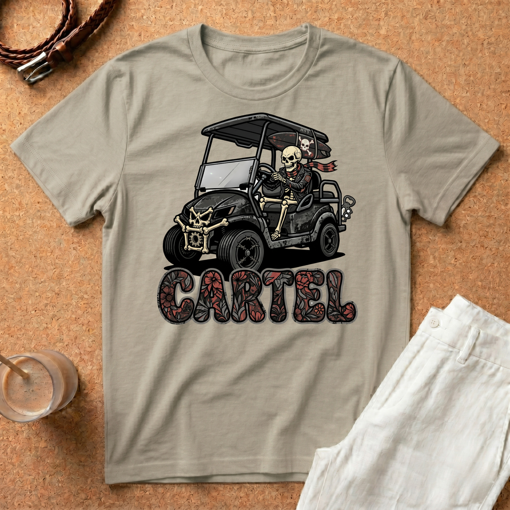 Cartel Golf Cart T-Shirt — Funny Off-Roading Club Tee