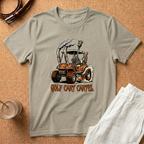 Golf Cart Cartel T-Shirt – Retro Smoking Golf Cart Graphic Tee