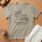 Golf Cart T-Shirt — “Cart Hair, Don’t Care” Graphic Tee for Golf Lovers
