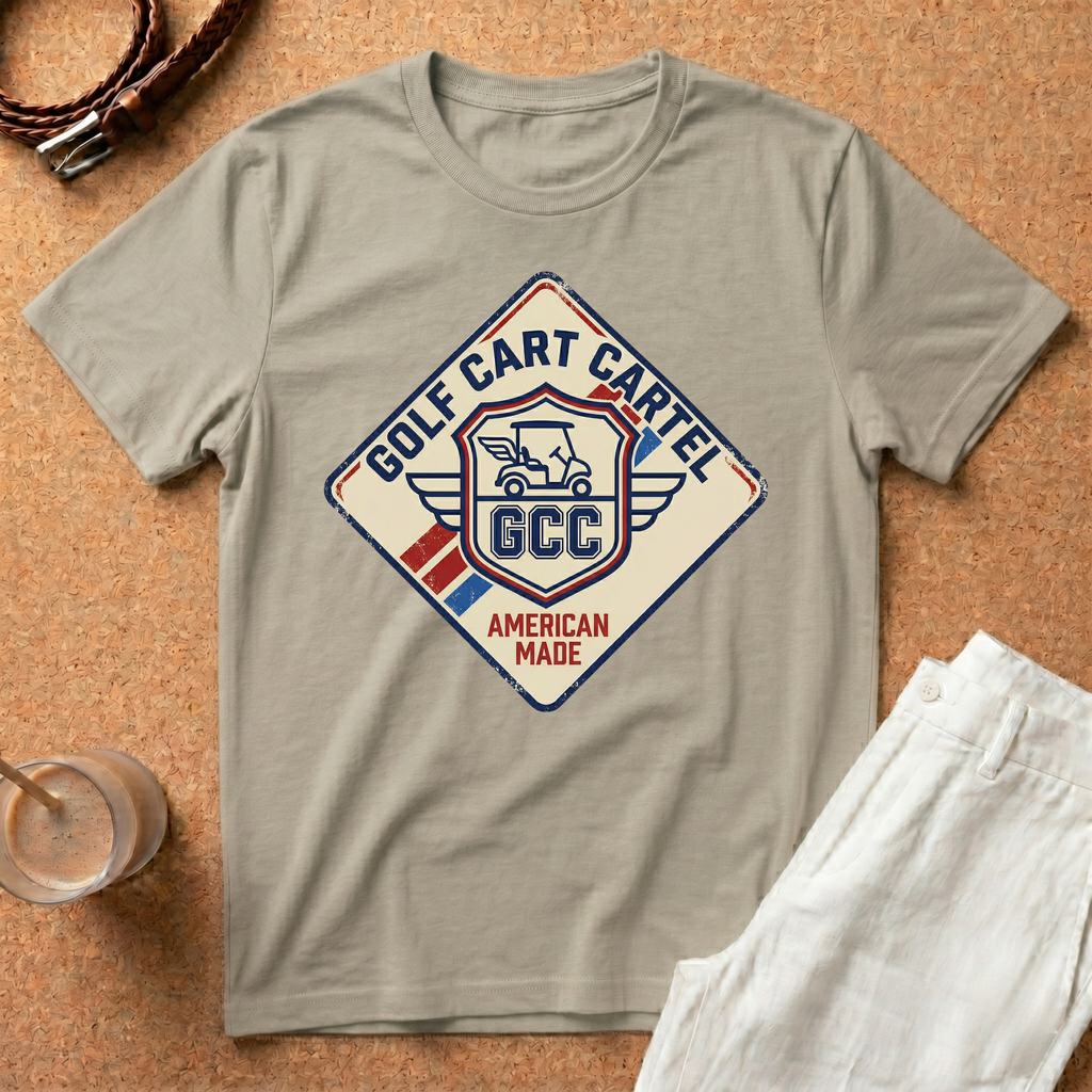 Golf Cart Cartel T-Shirt – Vintage American Made Golf Tee