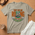 Golf T-Shirt — "They See Me Rolling They Hatin'" Golf Cart Crew Shirt