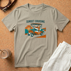 Sunset Cruising T-Shirt — Retro Golf Cart Graphic Tee