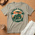 Golf Cart Cartel Vintage Sunset T-Shirt