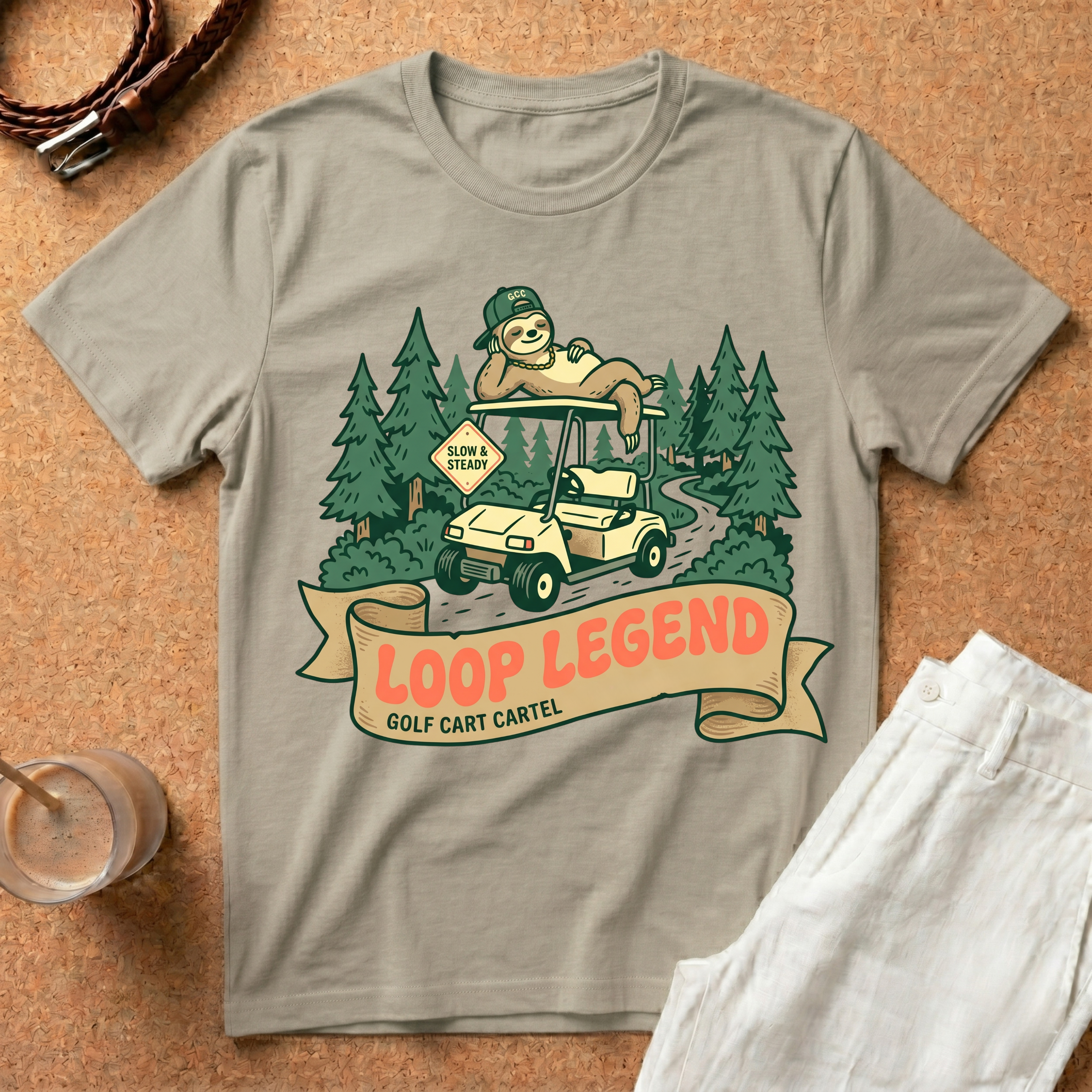 Loop Legend Golf Cart T-Shirt — Funny Mini Golf / Putting Course Shirt