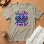 Golf Cart T-Shirt — "Cartel Life" Skull & Floral Graphic Tee