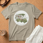 Golf Cart Cruise T-Shirt — Retro Floral Golf Cart Graphic Tee