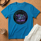T-Shirt - 'No Meetings Just Rides' Neon Golf Cart Crew Tee