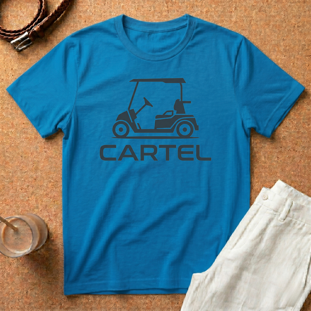 Golf Cart 'Cartel' T‑Shirt — Retro Golfing Crew T-Shirt