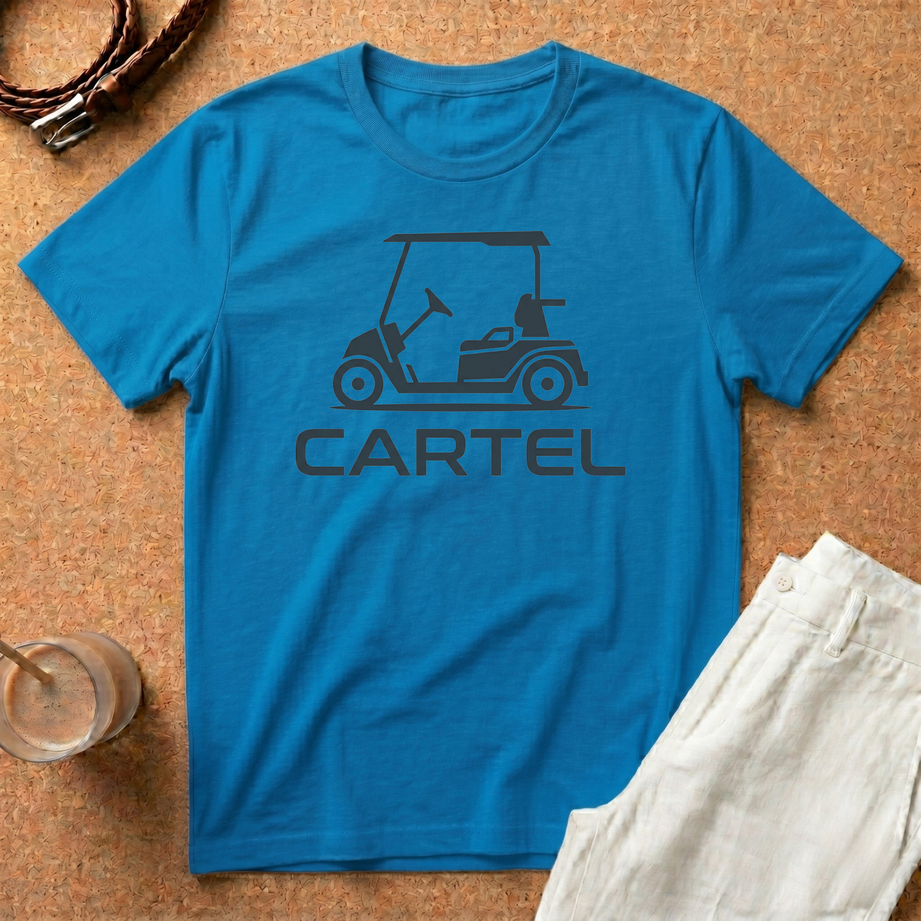 Golf Cart 'Cartel' T‑Shirt — Retro Golfing Crew T-Shirt