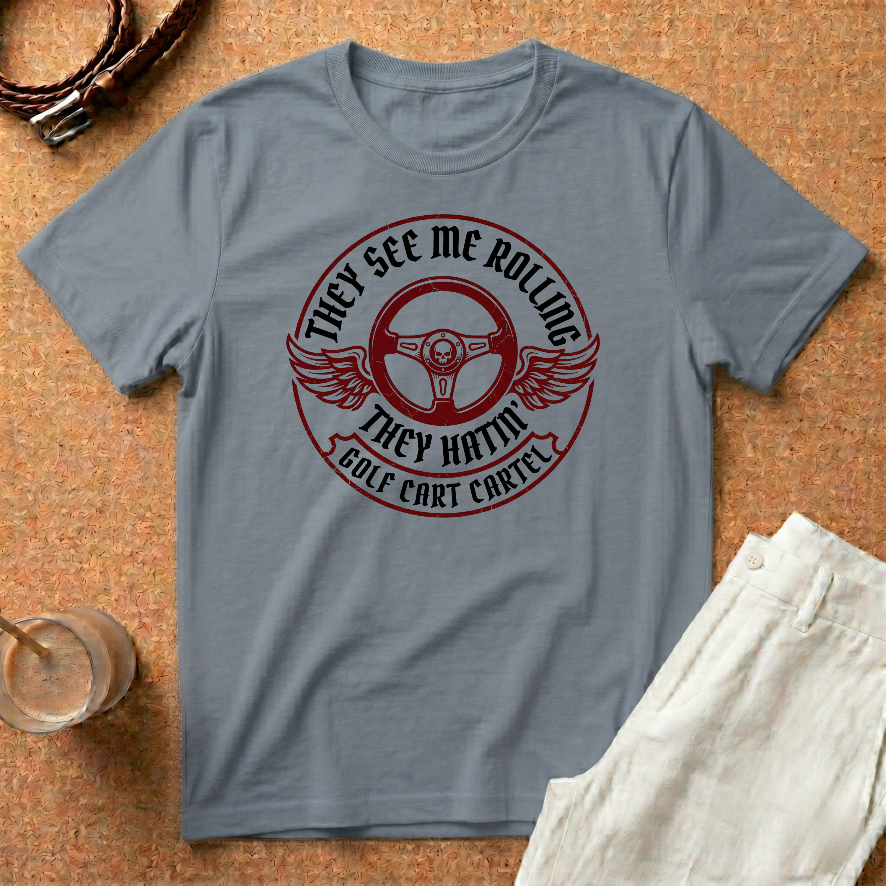 They See Me Rolling They Hatin' Golf Cart T-Shirt
