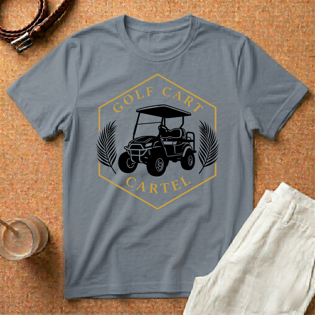 Golf Cart Cartel T-Shirt — Vintage Golf Cart Graphic Tee