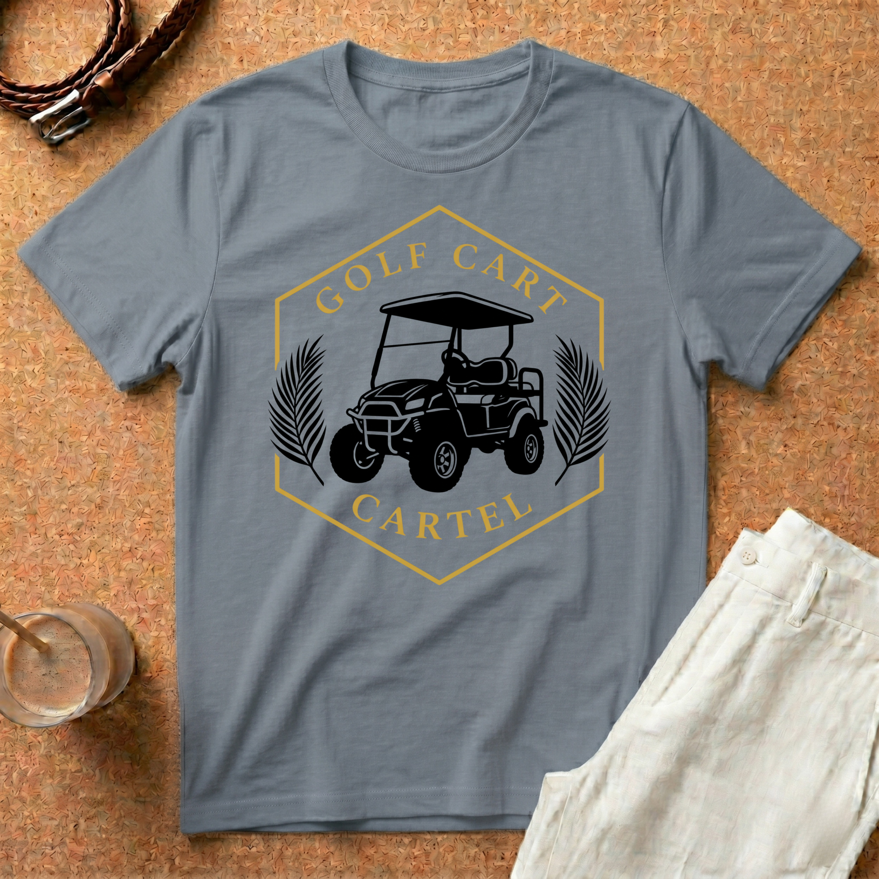 Golf Cart Cartel T-Shirt — Vintage Golf Cart Graphic Tee
