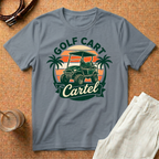 Golf Cart Cartel Vintage Sunset T-Shirt