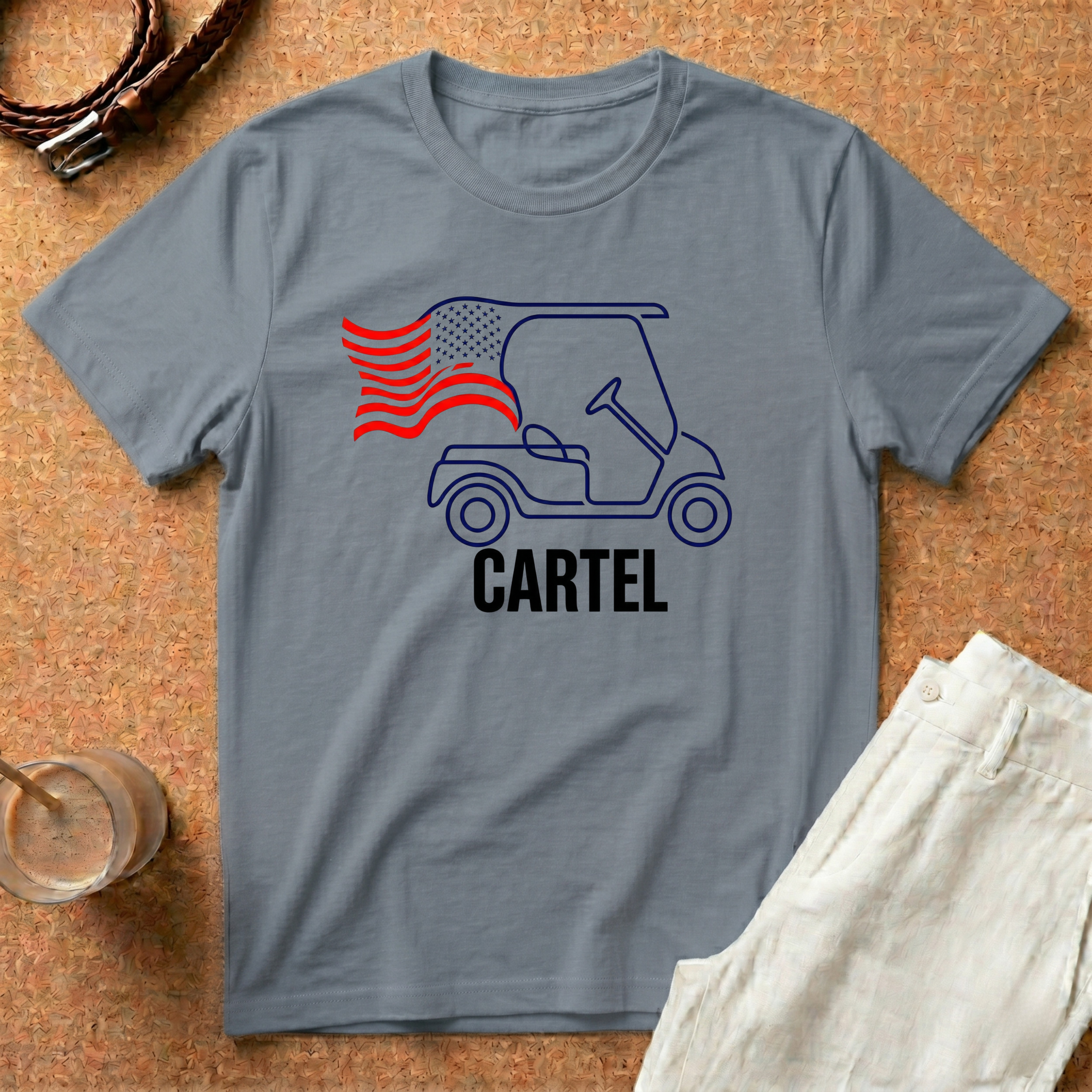 Golf Cartel T‑Shirt – Vintage Golf Cart Graphic Tee