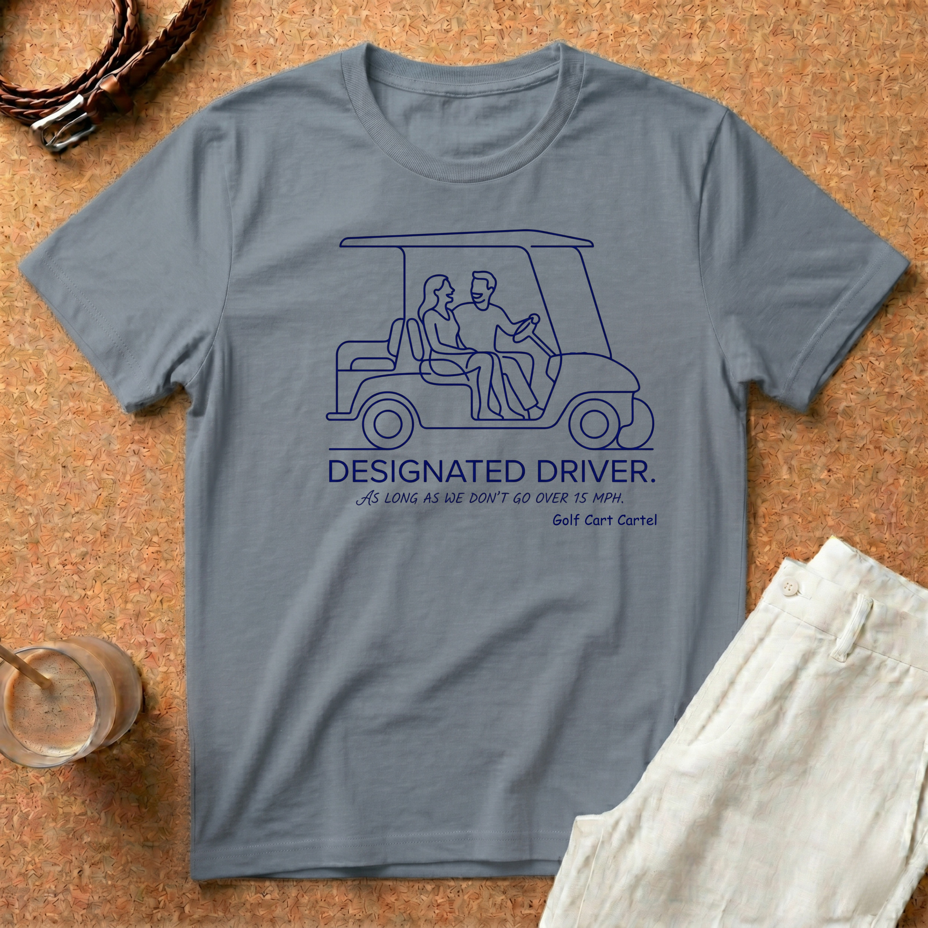 Designated Driver T-Shirt – Golf Cart Cartel